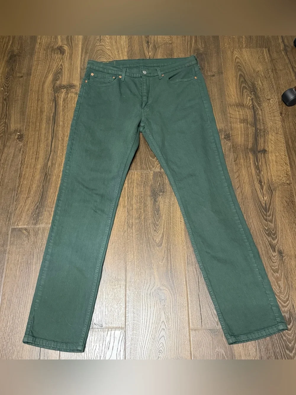 Classic Levi’s Men's Green Straight-Leg Jeans 511 34/32